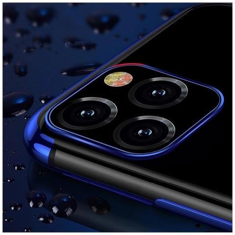 Trasparente Custodia In Tpu Con Cornice Galvanica Per Samsung Galaxy A22 4g, Rossa - Foto 7