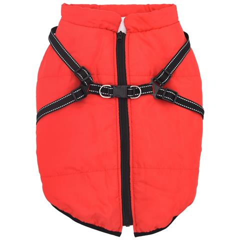 Cappotto per Cani Rosso L52 Pile e Poliestere - Foto 2