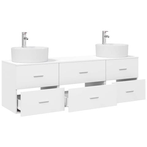 Set di Armadi da Bagno 3 pz Bianco 62,5 x 44,5 x 50 cm - Foto 10