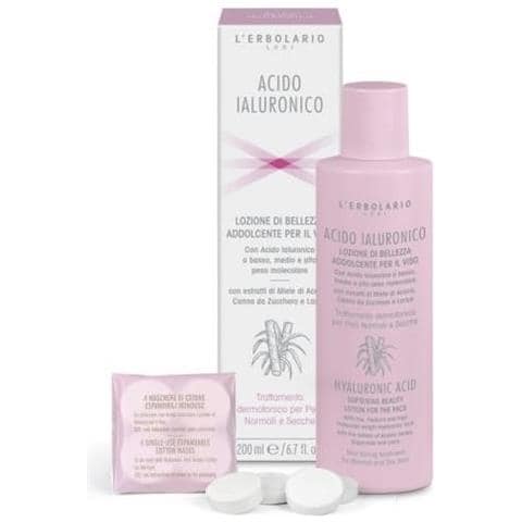 Acido Ialuronico Lozione di Bellezza Addolcente Viso Pelli Normali e Secche 200 ml - Foto 1