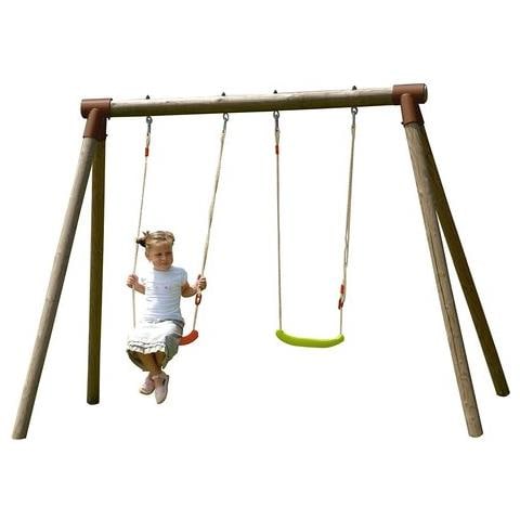 Altalena in Legno a Due Posti. Altezza 190 cm. - Foto 3