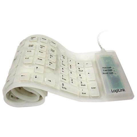Tastiera USB ID0018  (Layout QWERTY) Colore Bianco - Foto 1
