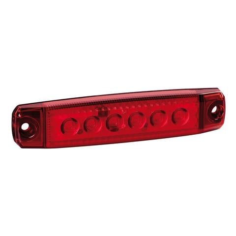 Luce Ingombro Rossa Piatta 6led 12/24v R-18 - Foto 1