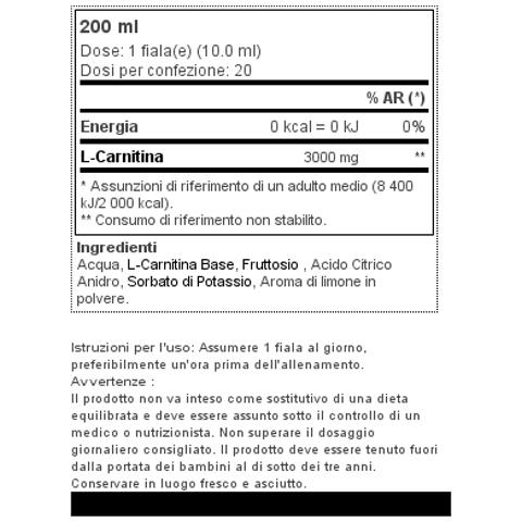 L-carnitina 3000 20 Fiale - - Carnitines - Anguria - Foto 2