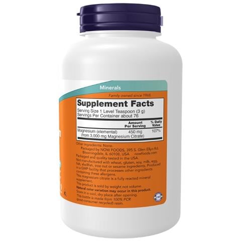 Magnesium Citrate Powder 227g - Magnesio Citrato - Foto 2