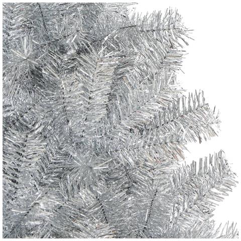 Albero di Natale Artificiale con Supporto Argento 150 cm PET - Foto 2
