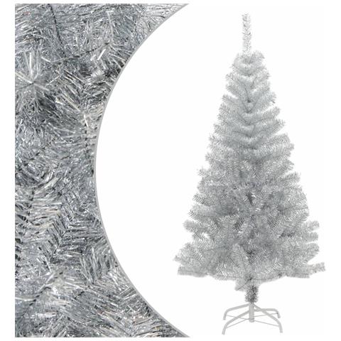Albero di Natale Artificiale con Supporto Argento 150 cm PET - Foto 1