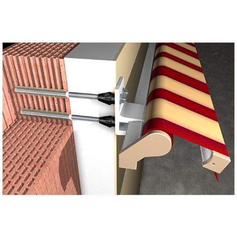 Set Montaggio M12 12/110, Fissaggio Termicamente Isolato, Dai Cappotti, Includono 20 Filettate Barre M12 - Foto 2