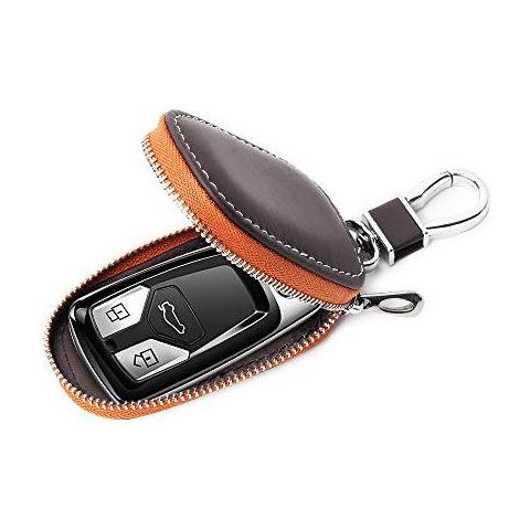 Caso Chiave Dellautomobile Intelligente Holder Chiave Dellunit Di Elaborazione Di Protezione Borsa In Pelle Portachiavi Car Holder Smart Keychain Coin Auto Portachiavi Remoto Wallet (brown) - Foto 2