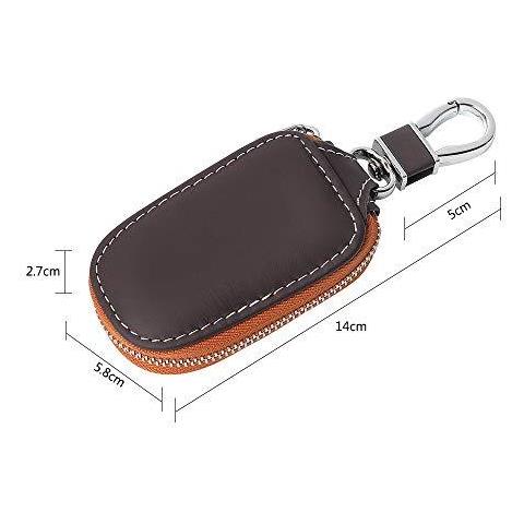 Caso Chiave Dellautomobile Intelligente Holder Chiave Dellunit Di Elaborazione Di Protezione Borsa In Pelle Portachiavi Car Holder Smart Keychain Coin Auto Portachiavi Remoto Wallet (brown) - Foto 4