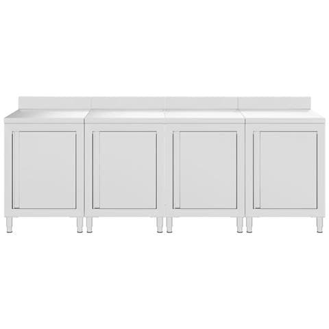 Mobiletto Con Piano Di Lavoro 240x60x96 Cm In Acciaio Inox - Foto 5