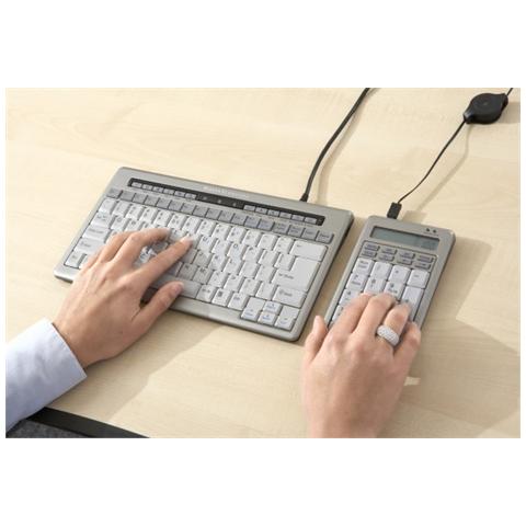 Tastiera USB BNES840DNUM Colore Grigio - Foto 12