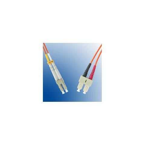 LC / PC-SC / PC 2m 50/125 MM 2m LC SC Arancione cavo a fibre ottiche - Foto 1