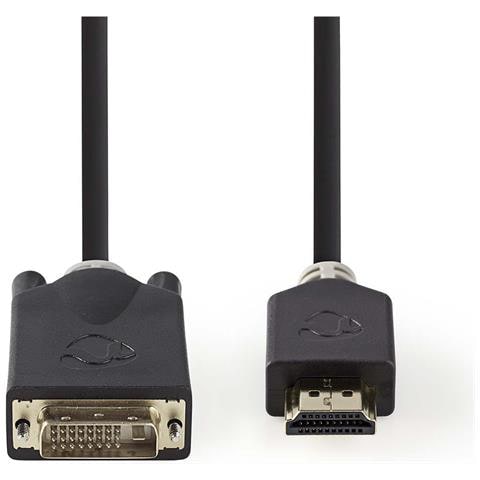 CCBW34800AT20 cavo di interfaccia e adattatore HDMI Connector DVI-D 24+1-Pin Male Antracite - Foto 2