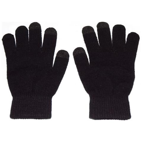 HI-GLOVE Classic Guanti Donna Per Smartphone E Tablet - Grigio Chiaro, Tessuto Conduttivo Su Pollice, Indice E Medio, Caldi E Morbidi