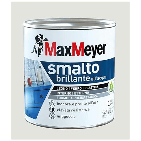 Smalto Brillante A Acqua Colore Bianco Ghiaccio 0,75lt - Foto 1