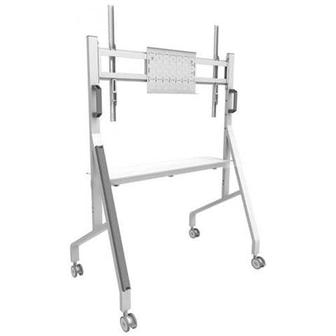 Trolley Multimediale FL50-525WH1 MOVE Go Supporto da Pavimento per Schermi 55"-86" Poortata Massima 76 Kg - Bianco - Foto 1