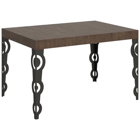 Tavolo Allungabile 90x130/234 Cm Karamay Telaio Antracite - Noce - Foto 5