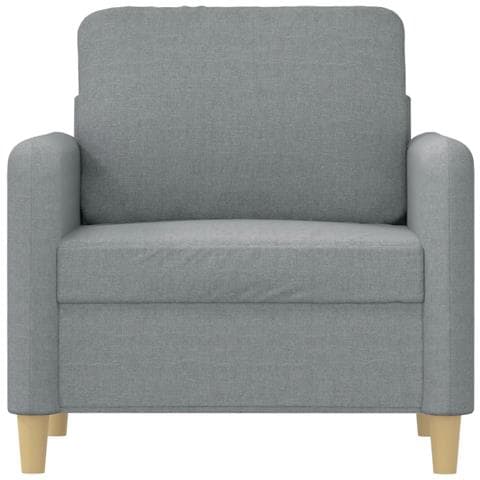 Poltrona Grigio Chiaro 60 Cm In Tessuto - Foto 3