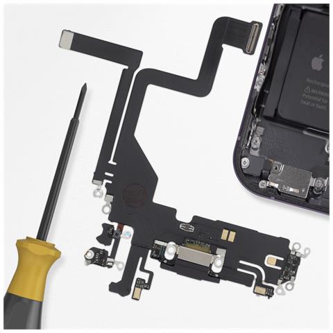 Connettore Ricarica Per Iphone 14 Pro, Porta Lightning + Microfono - Foto 2