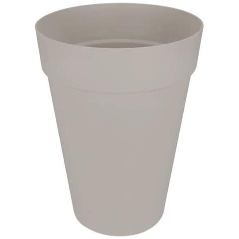 Vaso Grigio Polipropilene Plastica Rotondo - Foto 1
