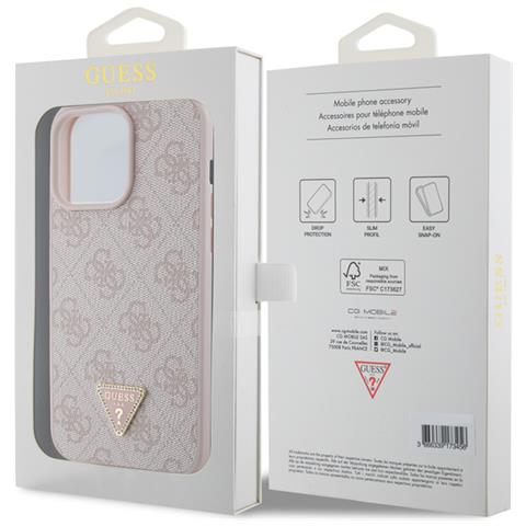 Cover Per Iphone 15 Pro Triangle Diamond 4g, Rosa - Foto 3