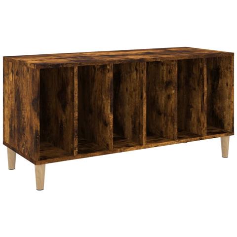 Mobile Porta Dischi Rovere Fumo 100x38x48 Cm Legno Multistrato - Foto 2