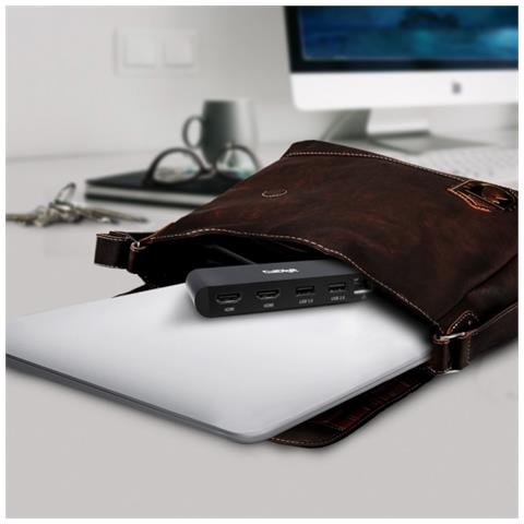 Thunderbolt 3 Mini Dock Cablato Nero Grigio - Foto 2