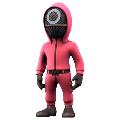 Figurina Squid Game In Pvc 12 Cm, Rosso / Nero - Foto 1