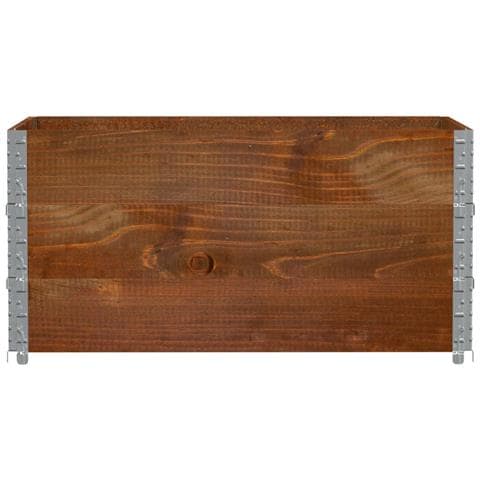 Poggiapiedi Da Giardino Marrone 120x80cm Legno Massello Di Pino - Foto 3