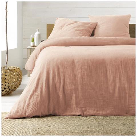 Biancheria Da Letto In Garza Di Cotone Rosa 240 X 260 Cm - Foto 1