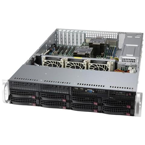 CSE-825BTQC-R1K23LPB computer case Supporto Nero 1200 W - Foto 1