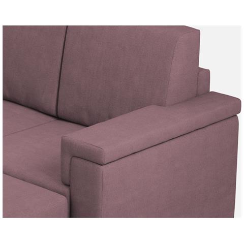 Divano Marrak 2 Posti Medio (due Sedute Da 70cm) + Pouf Misure Esterne L. 168 P. 145 Colore Prugna - Foto 2