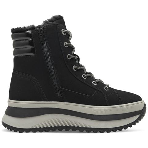 Black Casual Closed Booties Stivaletti Sintetico E Tessile Scarpe Donna Nero Eu 38, 5-26238-43 001 - Foto 3