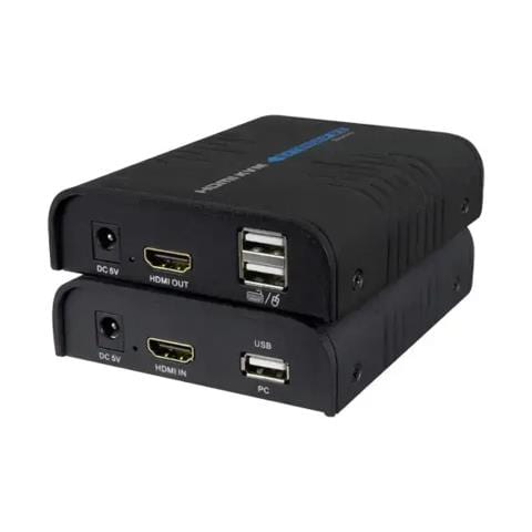 Estensore Hdmi/usb Per Tcp/ip - Trasmettitore E Ricevitore - Distanza 120 M - Fino A 1080p - Extender Telecomando - Alimentazione Dc 5 V | Poe Ieee802.3af - Foto 1