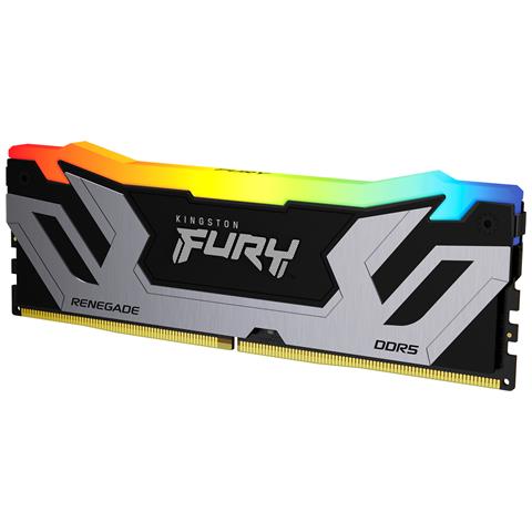 FURY 24GB 8400MT /s DDR5 CL40 CUDIMM Renegade RGB Silver XMP - Foto 1
