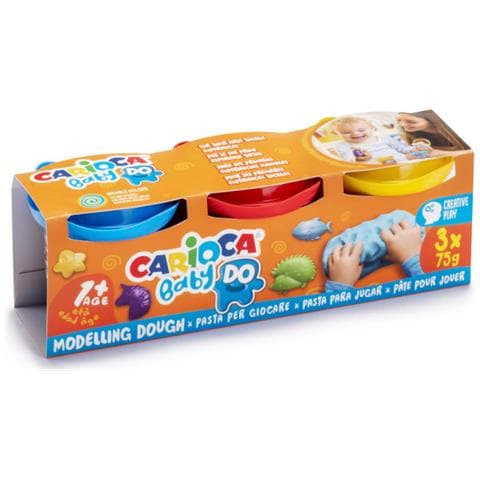 43179 composto per ceramica e modellazione Pasta modellabile 225 g Blu, Rosso, Giallo 3 pz - Foto 1