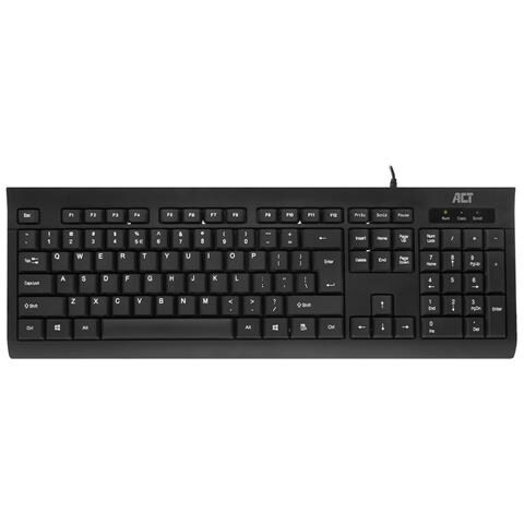 Tastiera Cablato AC5410  (Layout Inglese US) Colore Nero - Foto 1