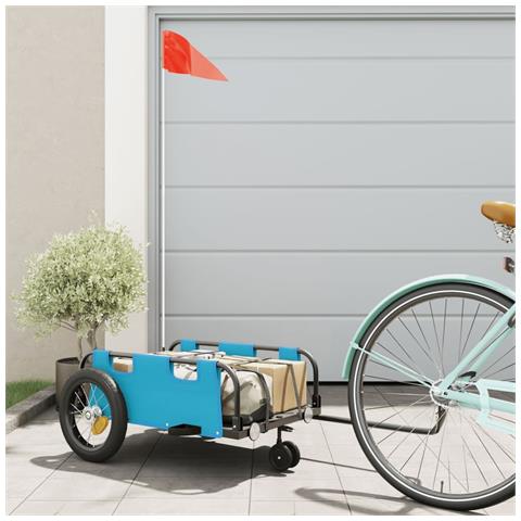 Rimorchio Da Bici Blu Oxford E Ferro - Foto 1