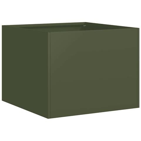 Fioriera Verde Oliva 40x40x30 Cm In Acciaio - Foto 2