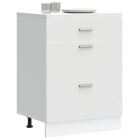 Base Da Cucina Bianco In Legno Multistrato - Foto 1