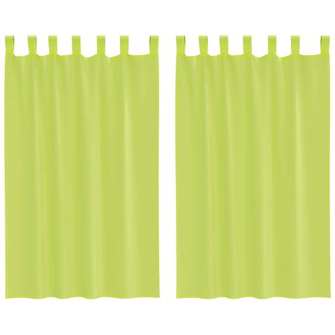 Tende In Voile Con Linguetta 2 Pz Verde Mela - Foto 1