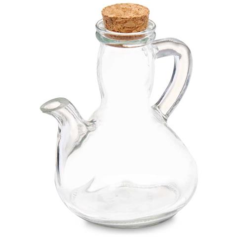 Dam Porron Vaso Olio Tappo Sughero 12x9,5x14,5 Cm. Colore Trasparente - Foto 1