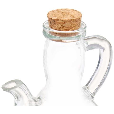 Dam Porron Vaso Olio Tappo Sughero 12x9,5x14,5 Cm. Colore Trasparente - Foto 4