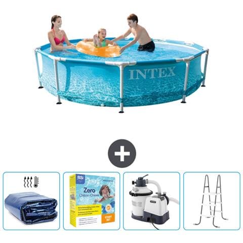 Piscina Fuori Terra - In Giro - 305x305x76 Cm - Blu - Include Accessori Coordinati Cb71 - Foto 1