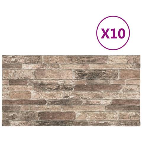 Lusso Casadino -  Pannelli Murali 3d Con Design A Mattoni Multicolore 10 Pz Eps - Foto 2