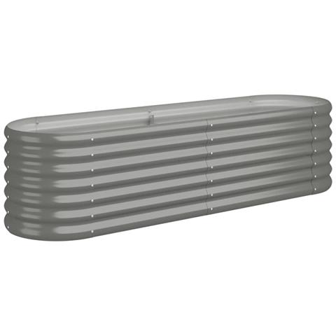 Letto Giardino Acciaio Verniciato A Polvere 152x40x36 Cm Grigio - Foto 1