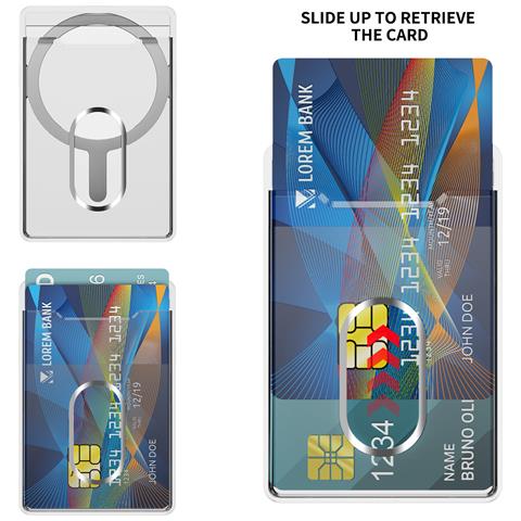 Portafoglio Porta Carte Magnetico Con Supporto - Foto 5
