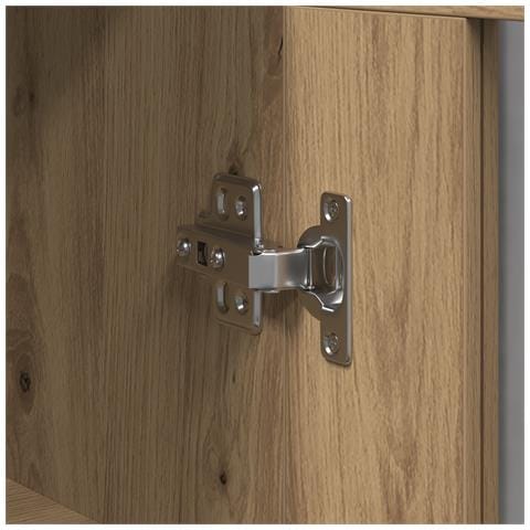 Armadio a Muro con Porte in Vetro Rovere Artigianale 69.5x34x90 cm - Foto 9