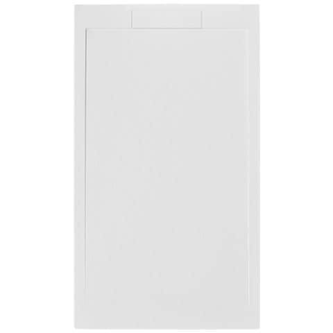 Piatto Doccia Rettangolare 120x100 Cm Effetto Pietra In Marmoresina Euphoria Bianco Atene - Foto 1